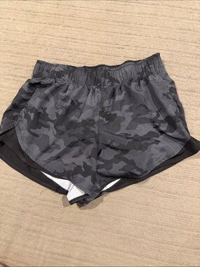 Women's Black Camouflage Athletic Works Active Shorts